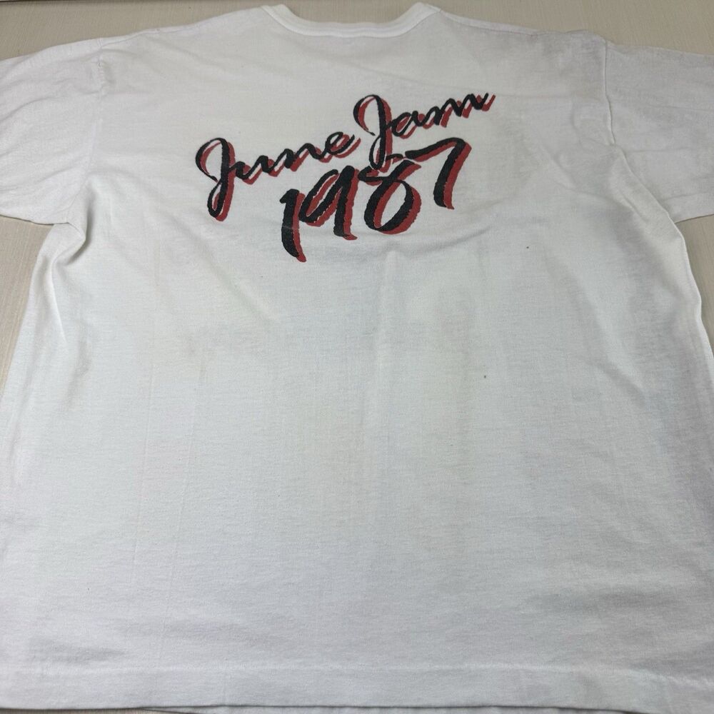 Vintage Sixth Annual Alabama June Jam 1987 Country Concert Shirt Mens XL White - Picture 13 of 16